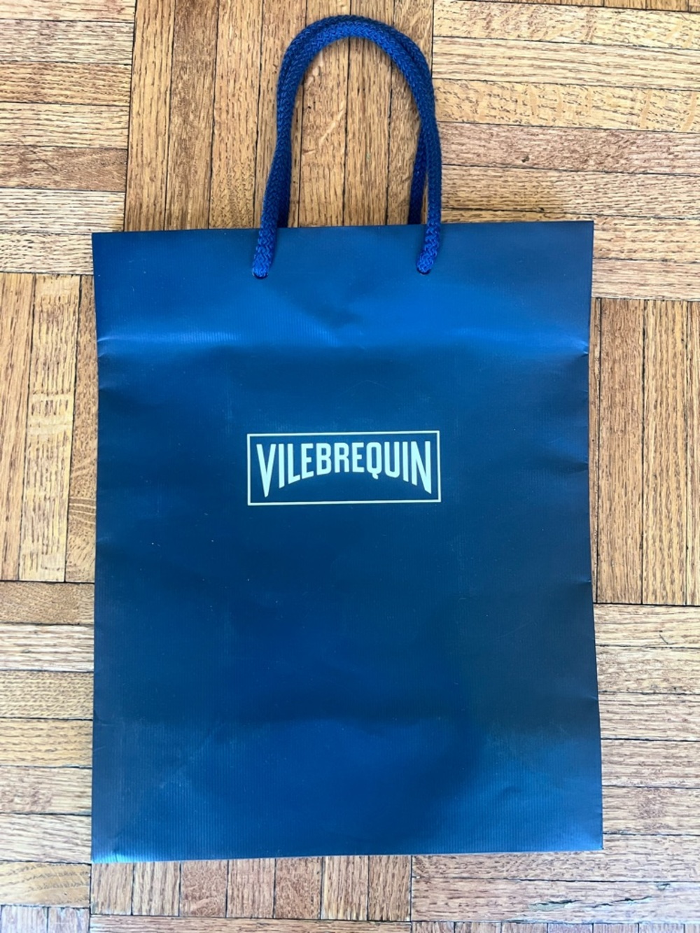 Vilebrequin Blue Rope-Handle Paper Shopping Tote